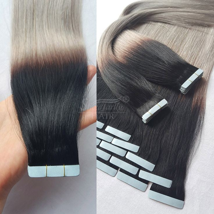 002 Human hair tape-ins